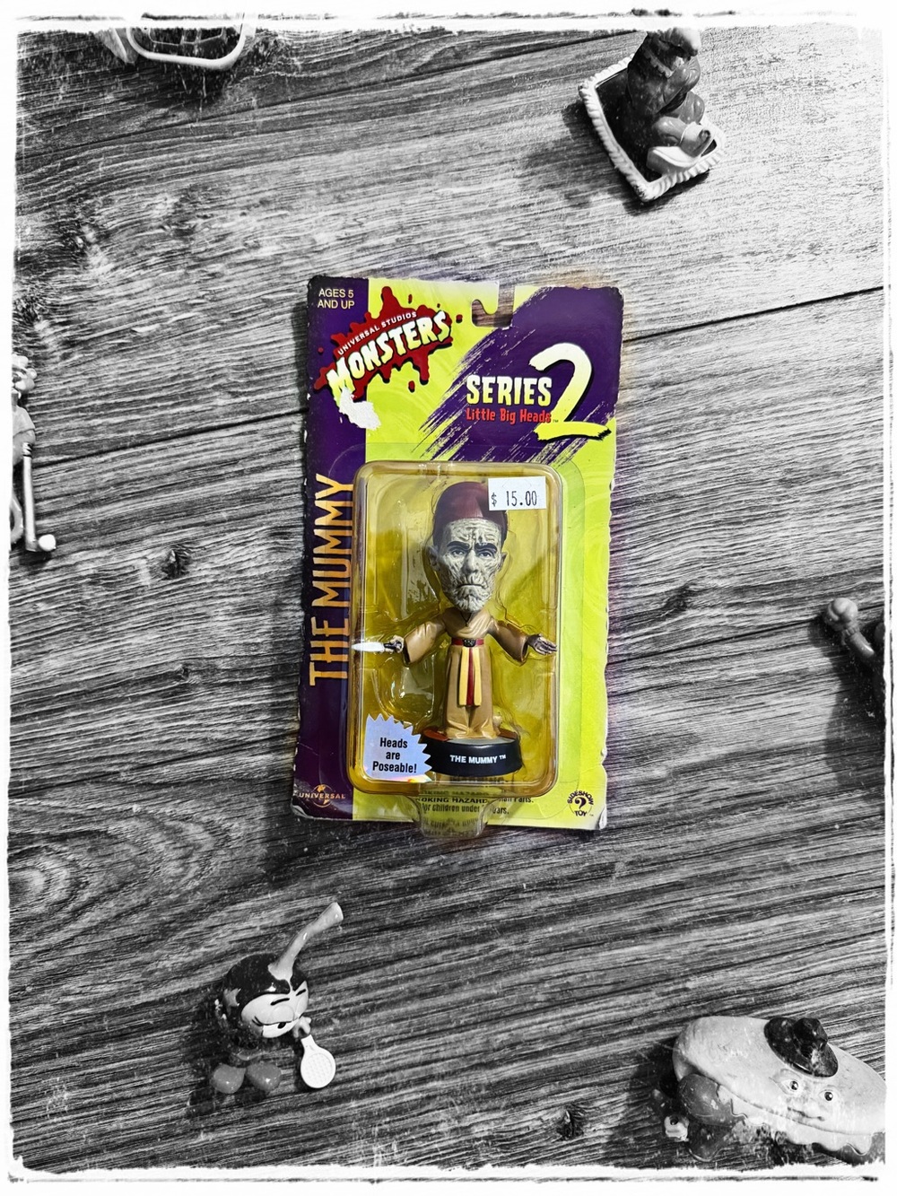 Universal Monsters Series 2 The Mummy Collectible Figure - Yellow/Brown